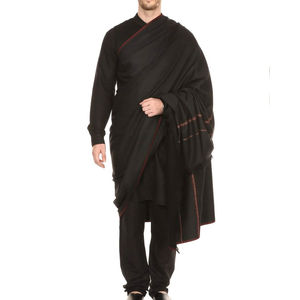 Dernier modèle de châle d'hiver décontracté de couleur unie pour hommes à vendre/2023 nouveau Design châles d'hiver respirants châles bruns teints à doublure chaude châles - Product Image 5