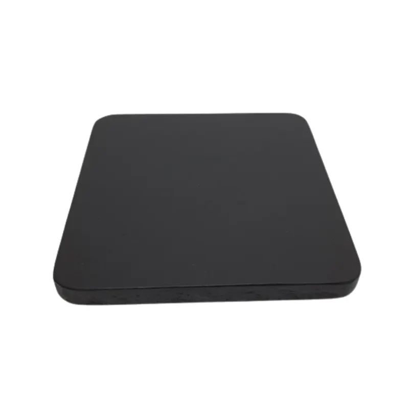 Set di 2 sottobicchieri quadrati in legno di Mango colore nero di piccole dimensioni decorazione della tavola in stile moderno e accessori tappetini e imbottiture