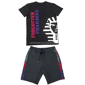 Pantalones cortos de baloncesto de verano personalizados, conjunto de camisetas para hombre, malla Formal 100% poliéster, transpirable, secado rápido, decoración Floral, servicio OEM - Product Image 3