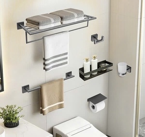 <b>Accessories</b> Combo Inox/Steel/Iron Wall-Mounted Corner-Mounted Installation Waterproof Durable - Product Image 1