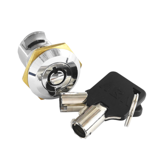 Cilindro de cerradura tubular de aleación de zinc cromado resistente con 2 llaves para maquinaria y gabinetes de caja de herramientas de alta durabilidad - Product Image 6