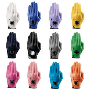 Gants de golf en cuir Cabretta de haute qualité, respirants, à séchage rapide, antidérapants, avec logo personnalisé, idéaux pour le sport - Product Image 4