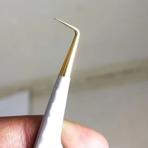 Pinzas duraderas de precisión con diseño de gatito recubierto de papel, colección de etiquetas privadas, pinzas de pestañas de acero inoxidable, extensión de pestañas - Product Image 2