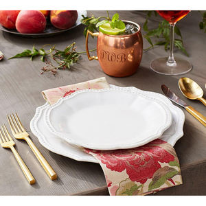 Juego de Cubiertos de Metal con Acabado en Oro Rosa y Mango Liso para el Hogar y Restaurantes, Vajilla para Mesa, Juego de Cubiertos para Comer - Product Image 5