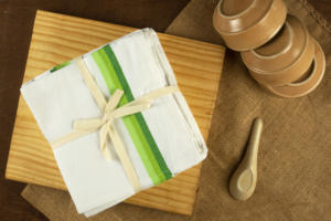 ผ้าเช็ดตัวผ้าฝ้ายเนื้อปลาเฮอริ่งเนื้อ100% แห้งเร็วใช้ในห้องครัว - Product Image 4