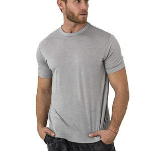 T-shirt à col rond de coupe régulière 100% coton pour hommes T-shirt grande taille pour hommes de haute qualité T-shirt uni unisexe de qualité supérieure - Product Image 1