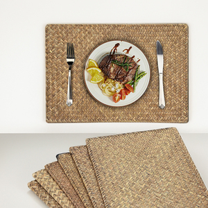 VietnamCrafts - Salvamanteles Rectangular de Bambú Natural de Vietnam, Estilo Rústico, Reutilizable y Ecológico - TP2037 - Product Image 2