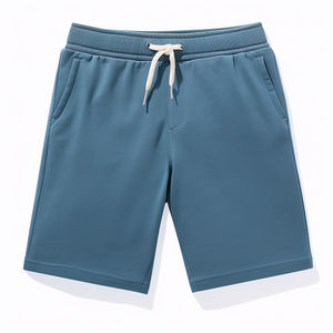 Pantalones cortos de gimnasio de algodón pesado para hombre de cintura media al por mayor pantalones de chándal de lana deportivos de secado rápido transpirables para correr High Street - Product Image 4