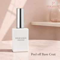 Base Coat Professionnel Peel-Off Facilement Retractable pour Vernis Gel UV LED – Idéal pour Manucure DIY à Domicile et Nail Art en Salon