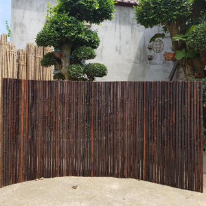 Clôture en bambou naturel-Prix bon marché Écran en bambou résistant aux rongeurs durable de couleur fumée pour la construction d'aménagement paysager de division de pièces - Product Image 1