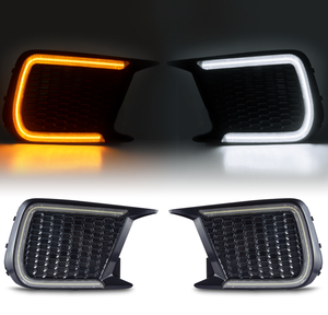 Tornante LED DRL fendinebbia bianco per <span class=keywords><strong>Subaru</strong></span> WRX STI segnale sequenziale ambra facile installazione Set - Product Image 2