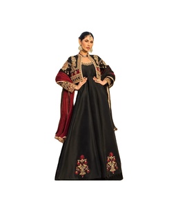 2023 Shamus Silk Maxi <b>Dress</b> Designer Formal Party Wear for <b>Wedding</b> Pakistani Indian Bollywood Cotton <b>Linen</b> Salwar Kameez Salwar - Product Image 1