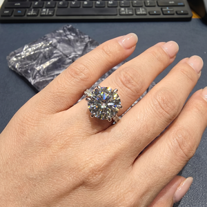 Anillo de Compromiso con Diamante Platino Brillante de Corte Brillante con Engaste de Garras, Certificado IGI, Elegante y Sencillo, Anillo de Boda Fino - Product Image 3