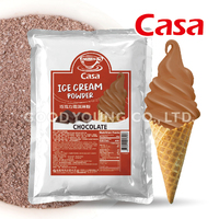 Té joven al por mayor, sabor a Chocolate, helado instantáneo, mezcla de polvo