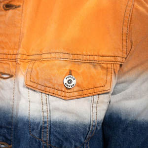 Veste en jean pour homme de haute qualité, col mandarin, logo sur le devant, respirante, grande taille, style streetwear hip-hop pour l'hiver - Product Image 6