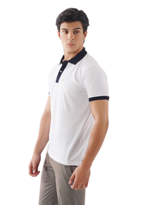 เสื้อโปโลแขนสั้นสำหรับผู้ชายสไตล์ลำลองเสื้อโปโลแบบซับลิเมชันออกแบบได้ตามต้องการ - Product Image 2