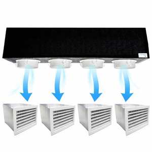 Sistema HVAC Completo de Plenum Ductado de 4 Zonas con Rejilla de PVC y Poliuretano Expandido - Product Image 1