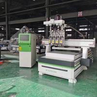 JX AUTO CNC 1530 Quatre Têtes Processus Nesting Wood Carving 1325 Multi Head Furniture Making Cnc Router Machine