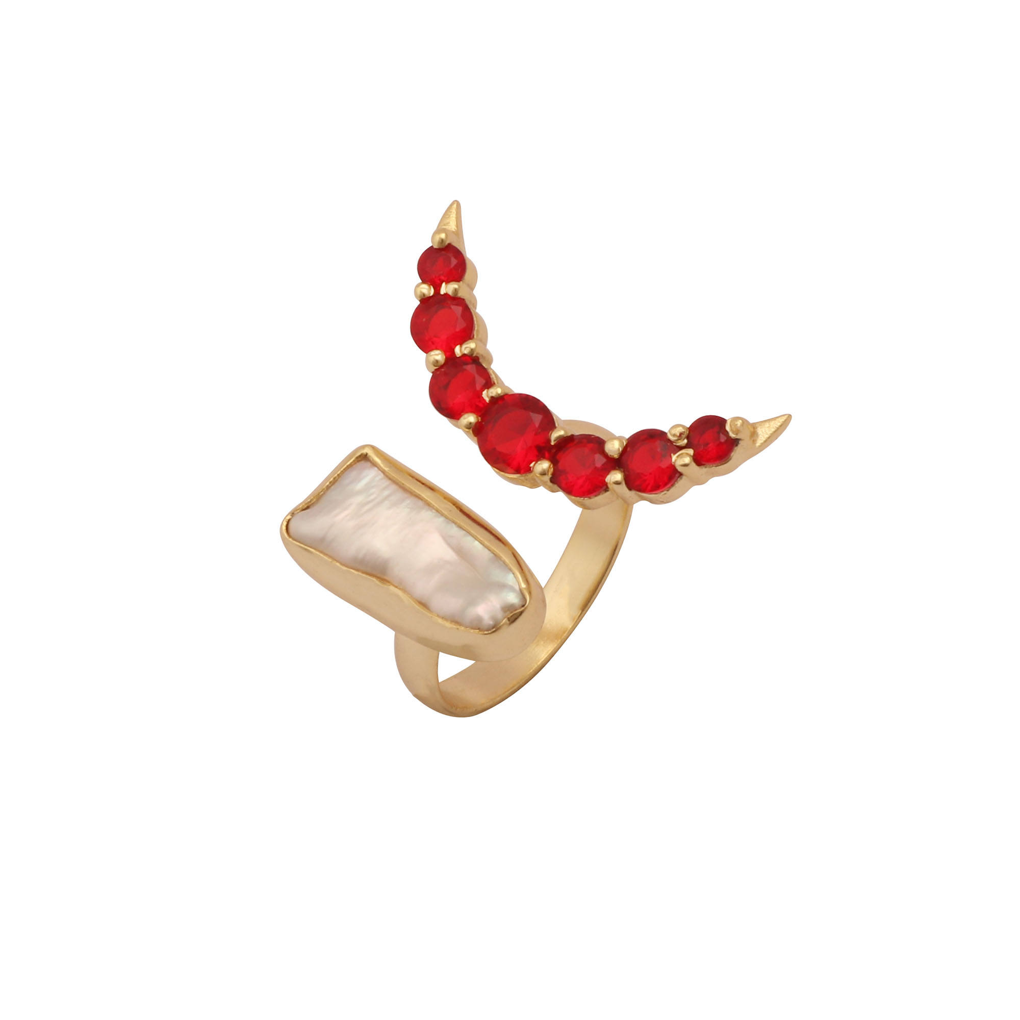 Pearl & Garnet Quartz