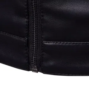 Chaqueta de cuero para hombre, abrigo negro elegante y atemporal para la máxima elegancia y comodidad, chaqueta de cuero para hombre - Product Image 6