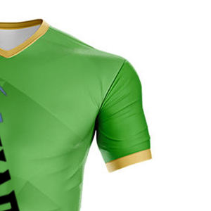 2025 nuevo bajo MOQ algodón poliéster hombres balón de fútbol uniforme al por mayor fútbol Jersey uniforme diseño profesional uniforme de fútbol - Product Image 4