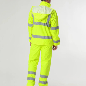 เสื้อแจ็กเก็ตสะท้อนแสงมีกระเป๋าหลายช่องสำหรับจราจรปรับแต่งโลโก้ได้ - Product Image 5