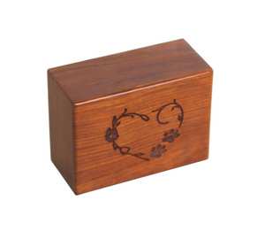 Wooden Urn <b>Box</b> for Pet Ashes Wood Cremation for Cat and Dog Handmade Pet Urns <b>Keepsake</b> - Product Image 5