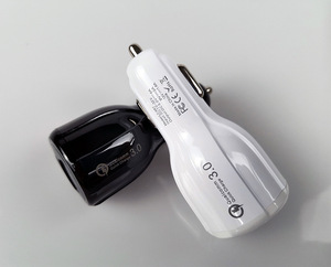 차량용 휴대폰 충전기 듀얼 USB QC 3.0 고속 충전 어댑터 미니 USB 듀얼 차량용 충전기 - Product Image 6
