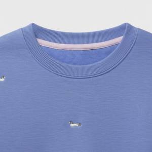 High Demanded Custom Printed Logo Lined <b>Blue</b> Casual Women's Sweatshirts Eco-Friendly Quick Dry Fleece Breathable Warm Summer - Product Image 5