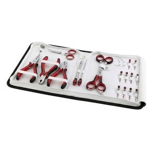 Kit d'outils pour extensions de cheveux en acier inoxydable finition argentée de qualité supérieure avec pinces et enfileurs pour l'installation et le retrait OEM - Product Image 5