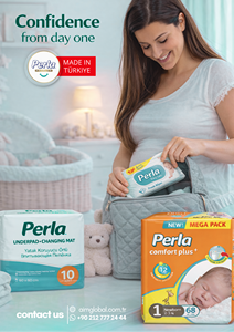 Lingettes humides pour bébé Perla, 120 pièces, sans alcool, non tissées, 14x18 cm, soin de la peau pour bébés - Product Image 6