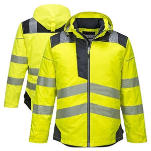 Chaqueta para correr impermeable transpirable y ligera para hombre con características de seguridad reflectantes para carreras nocturnas de invierno - Product Image 2