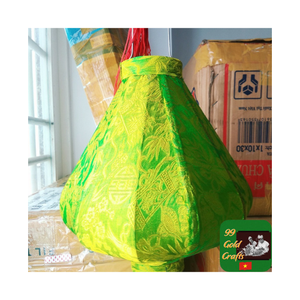 Linterna decorativa de seda de bambú para colgar al aire libre, linternas de tela Hoi an coloridas para decoración de restaurante de fiesta de boda - Product Image 1