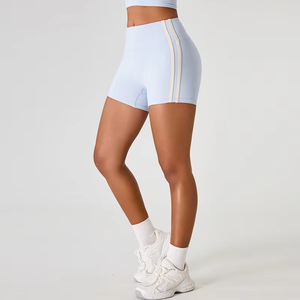 Solid Color Soft Women Fitness Sports Yoga Short <b>Leggings</b> Comprehensive Training Jog High Waist Short Shorts - Product Image 1