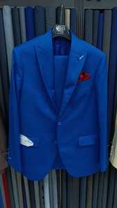 ชุดสูทธุรกิจของผู้ชายทำจากผ้าขนสัตว์100% พรีเมี่ยมกางเกง MTM มีซิปกระดุมแถวเดียวด้านหน้าระบายอากาศได้ดีกันลมป้องกันไฟฟ้าสถิตย์ - Product Image 2