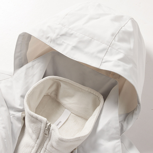 Veste d'extérieur unisexe Softshell Track à logo personnalisé coupe-vent imperméable à capuche pour randonnée de printemps et d'hiver pour hommes - Product Image 3