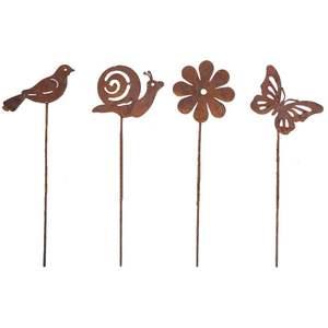 Bâton de jardin en métal fait à la main conçu pour la décoration extérieure contemporaine de jardin et l'accent d'affichage de voie - Product Image 6