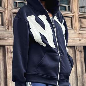 Nouveau sweat à capuche en polaire pour homme, poids lourd, nouvelle qualité supérieure, taille plus, avec logo brodé - Product Image 1