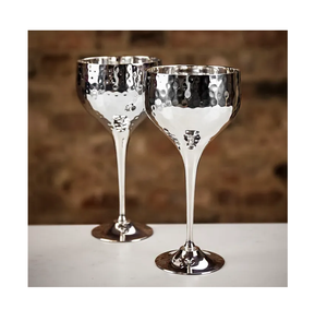 Venta caliente 2025 Copa de vino de metal de latón Exportador al por mayor Taza de vino plateada de latón hecha a mano personalizada - Product Image 6
