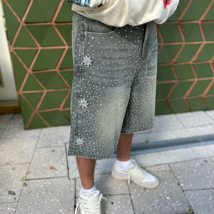 Hot Summer Vintage and High Street <b>Shorts</b> Top Quality Cotton <b>Men</b> Fit Baggy <b>Jeans</b> <b>Short</b> <b>for</b> <b>Men</b> - Product Image 3