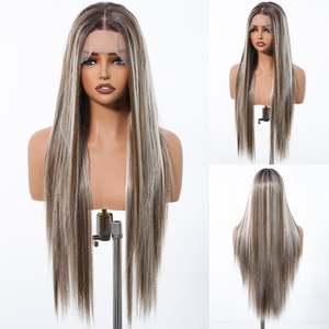 Perruques Lace Frontal HD pré-épilées DWY 13x4, Cheveux Humains Body Wave, Densité 180, Blond Naturel Gris, Longueurs Variées - Product Image 3