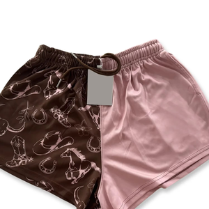 Women's Mid Elastic Waist Breathable 100% Cotton Hot Shorts Running Shorts Digital Printing - Product Image 6