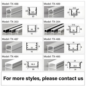 Profili in Alluminio <span class=keywords><strong>LED</strong></span> a Forma di V e U, Colori Personalizzabili con Vari Stili, Design di Illuminazione Creativi, Superficie Anodizzata - Product Image 4