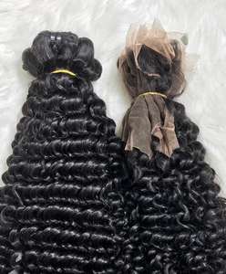 Machine d'extensions de cheveux humains vierges vietnamiens naturels de haute qualité Double trame Style bouclé profond améliorant le volume en gros - Product Image 6