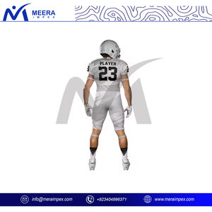 Uniforme de football américain pour hommes Logo personnalisé Ensemble maillot et pantalon de l'équipe Séchage rapide Respirant Vêtements de sport de haute qualité pour le jeu - Product Image 4