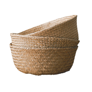 Oferta caliente para mayoristas Cesta de vientre plegable de algas marinas naturales, productos de artesanía de Vietnam - Product Image 1