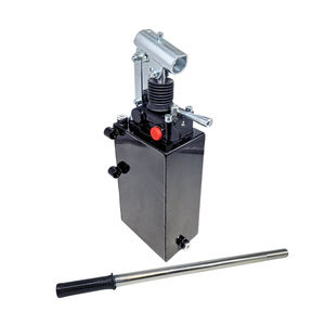 Ensemble de pompe à main hydraulique 45cc à double effet Flowfit sans soupape de décharge avec réservoir 1 2 3 ou 5 litres et poignée - Product Image 2