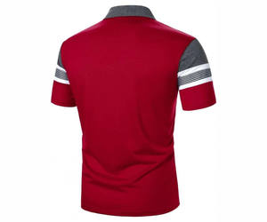 เสื้อโปโลสำหรับผู้ชายเสื้อกอล์ฟแขนสั้นแบบสั่งทำเสื้อโปโลถักปักลายสำหรับฤดูร้อน - Product Image 2