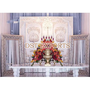 Exclusive Wedding Jewelry Frames Latest <b>Silver</b> Wedding BackStage Frame New Style Wedding <b>Jhumka</b> Frame Set - Product Image 1