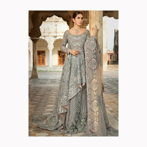 Hermosa novia Lehenga Choli con Dupatta Nuevo diseño Heavy Cording Bordado Trabajo Modal y Material de seda - Product Image 4